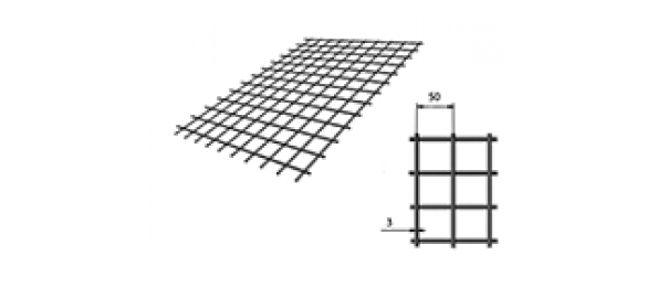 Сетка сварная (дорожная) 50х50х3мм 1х2м купить с доставкой в Раменском